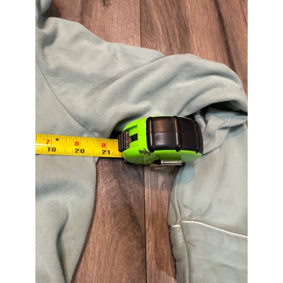 Vintage Vanity Fair Sage Green Quilted Yoke Full-Zip Robe Dress Small S Pockets - Picture 6 of 9